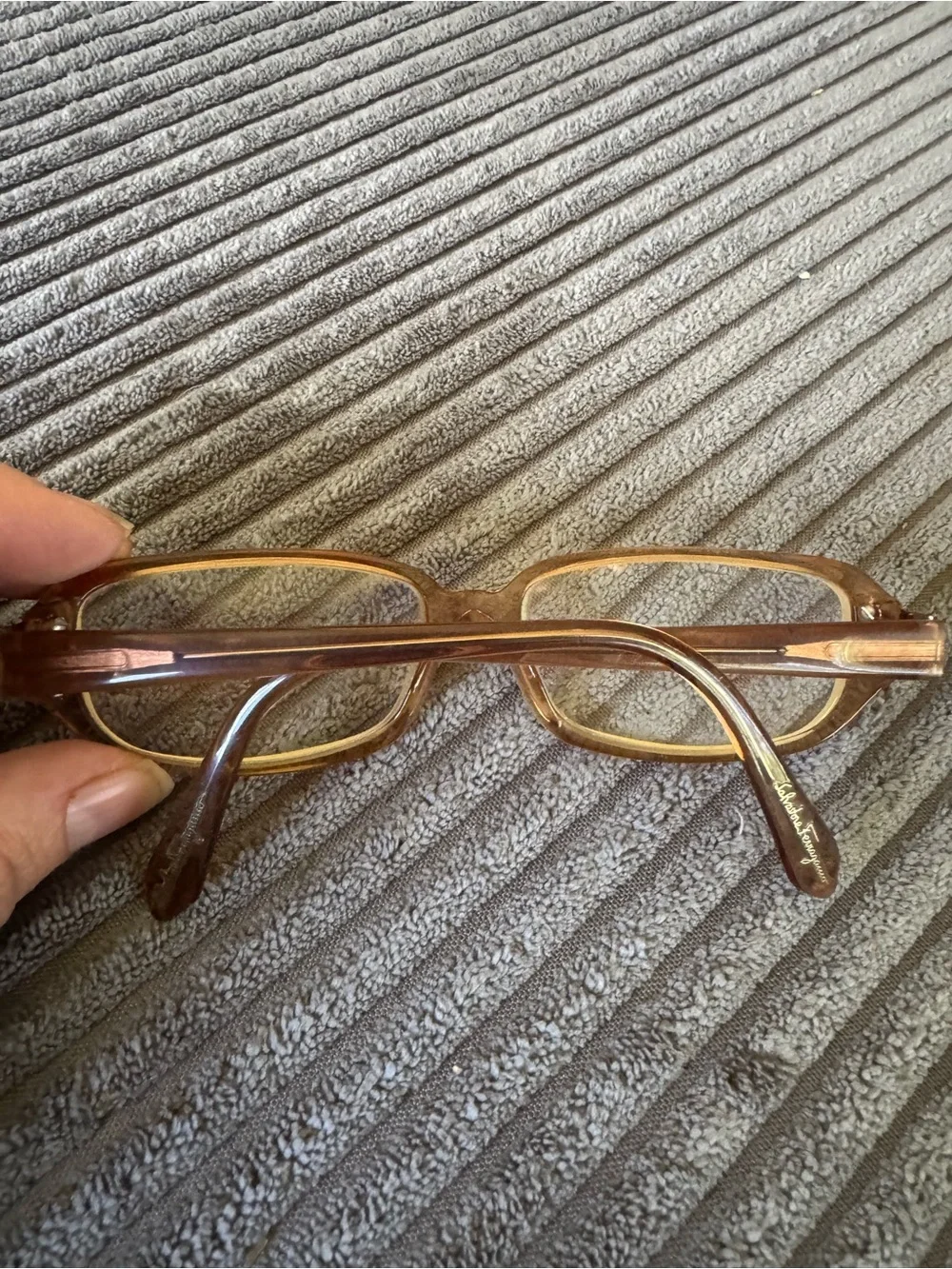 Salvatore Ferragamo Neutral Full Rim Eyeglass Frames ONLY 391 53616 135